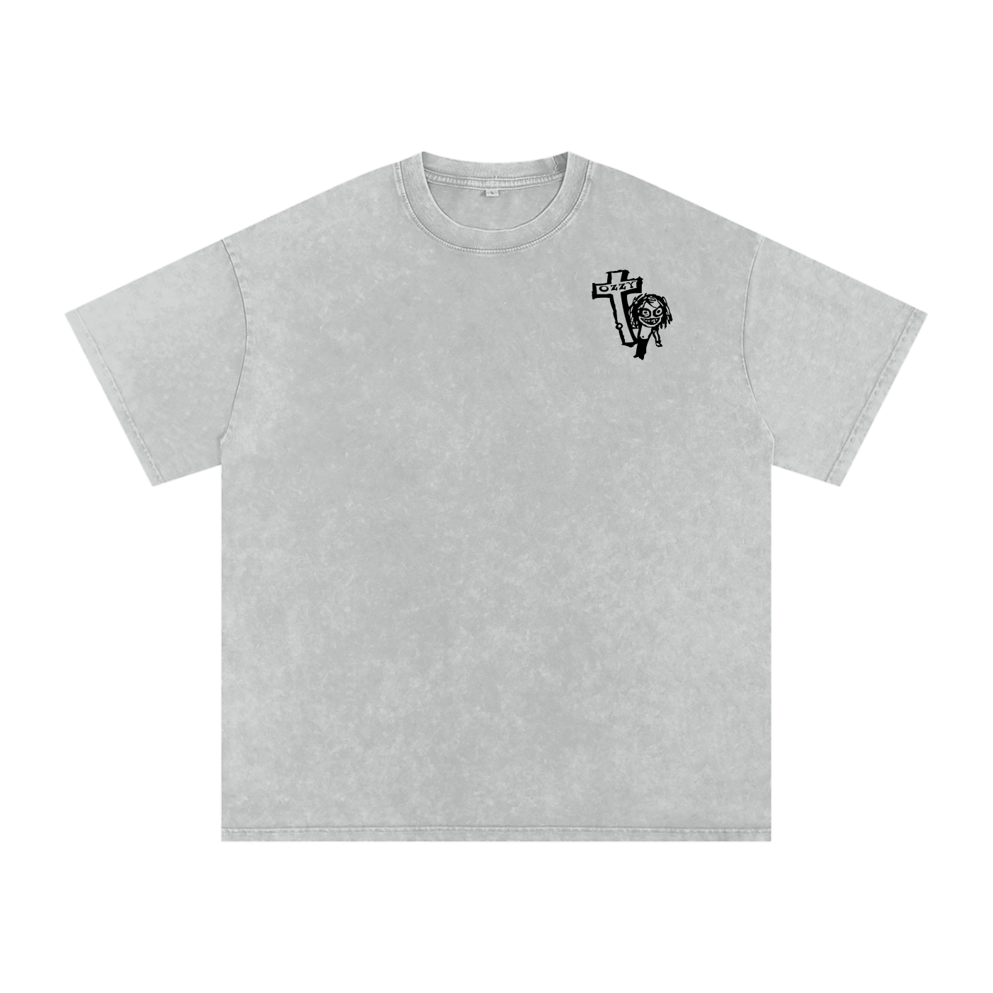 Tribute to Ozzy Acid Wash Oversize T-Shirt
