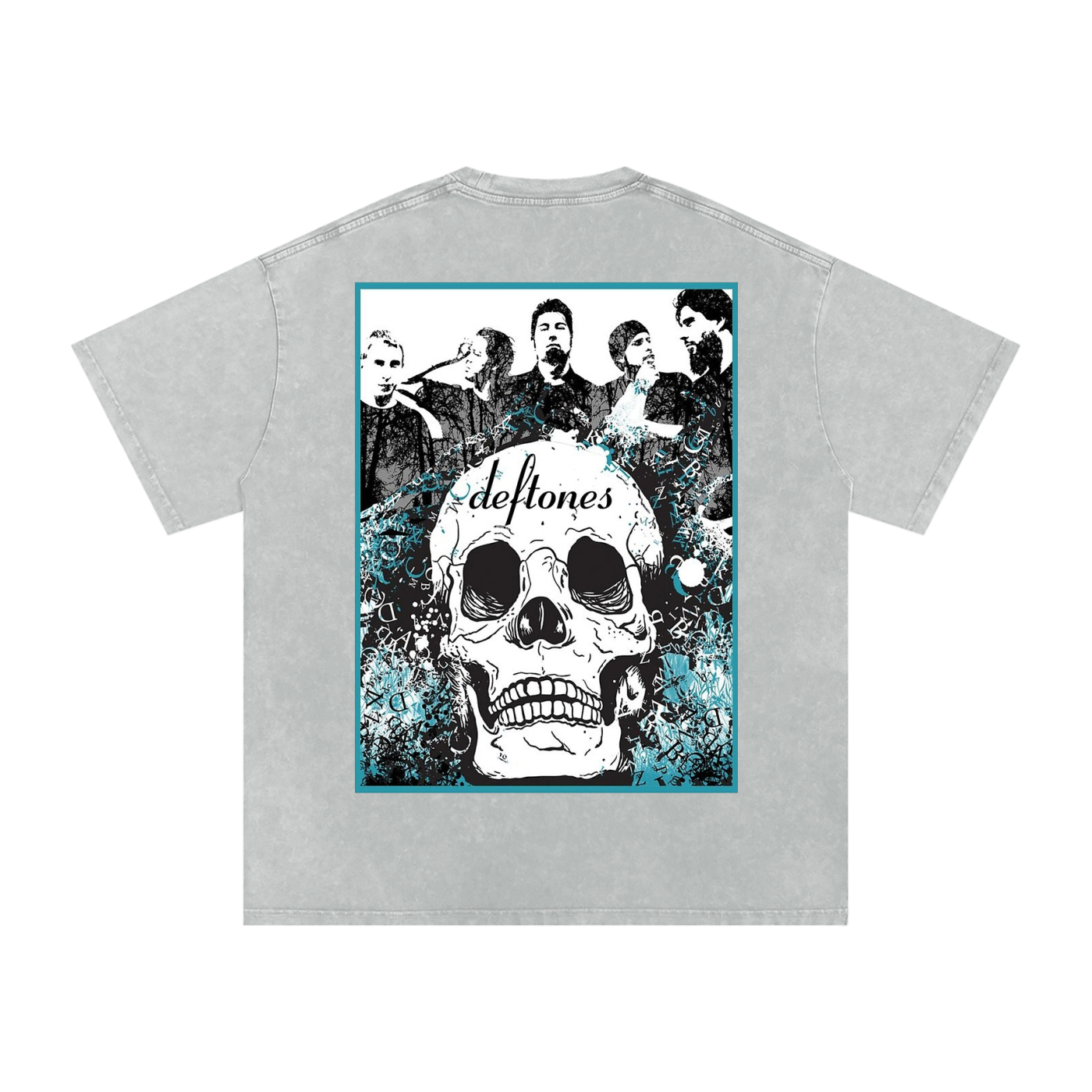 Deftones Acid Wash Oversize T-Shirt