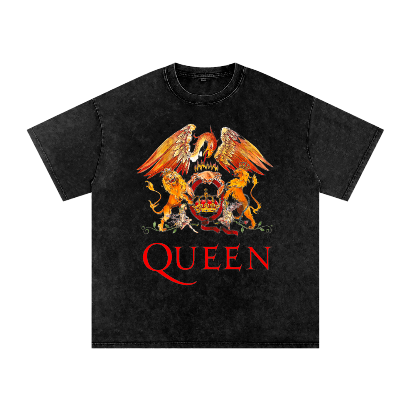 Queen Acid Wash Oversize T-Shirt