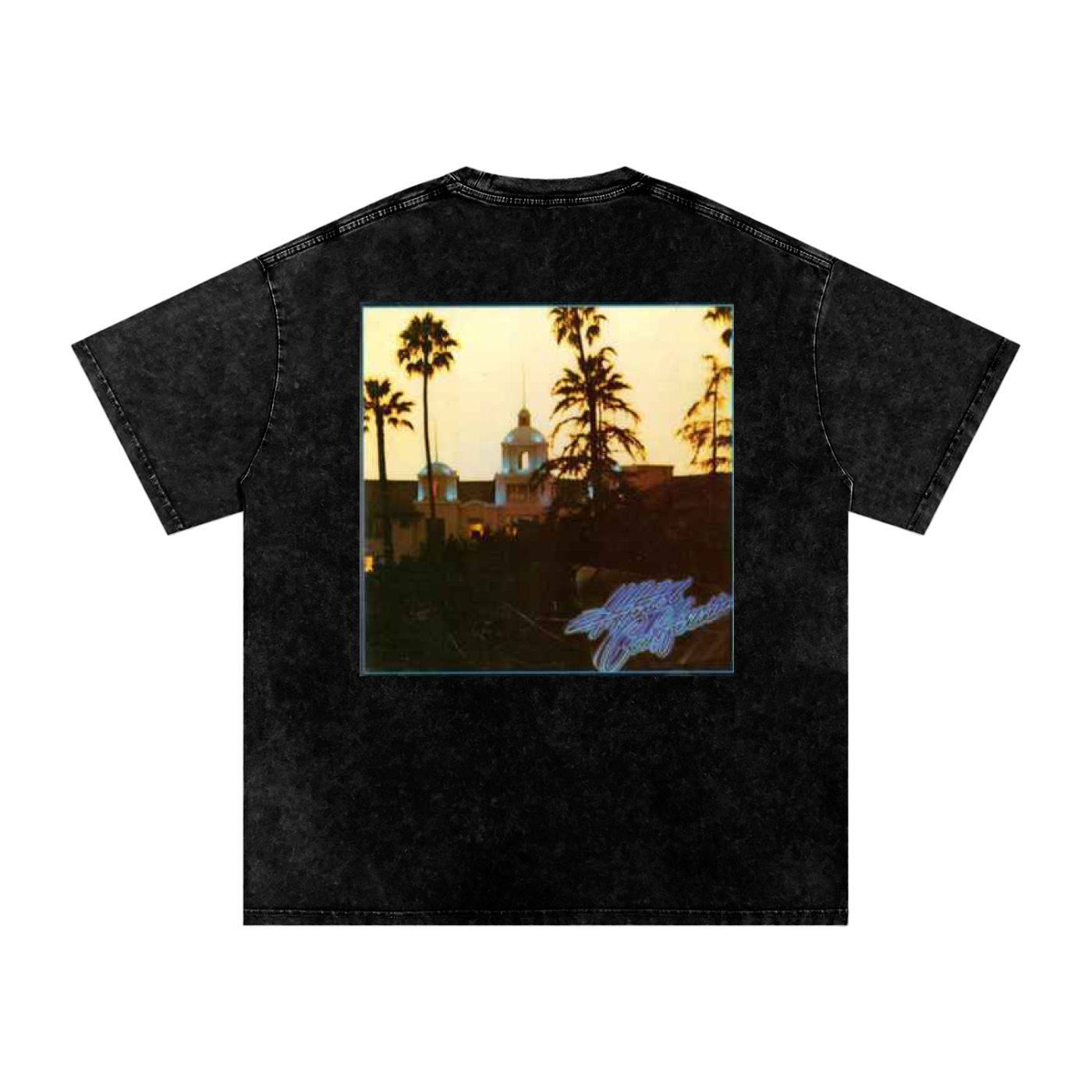 Hotel California Acid Wash Oversize T-Shirt