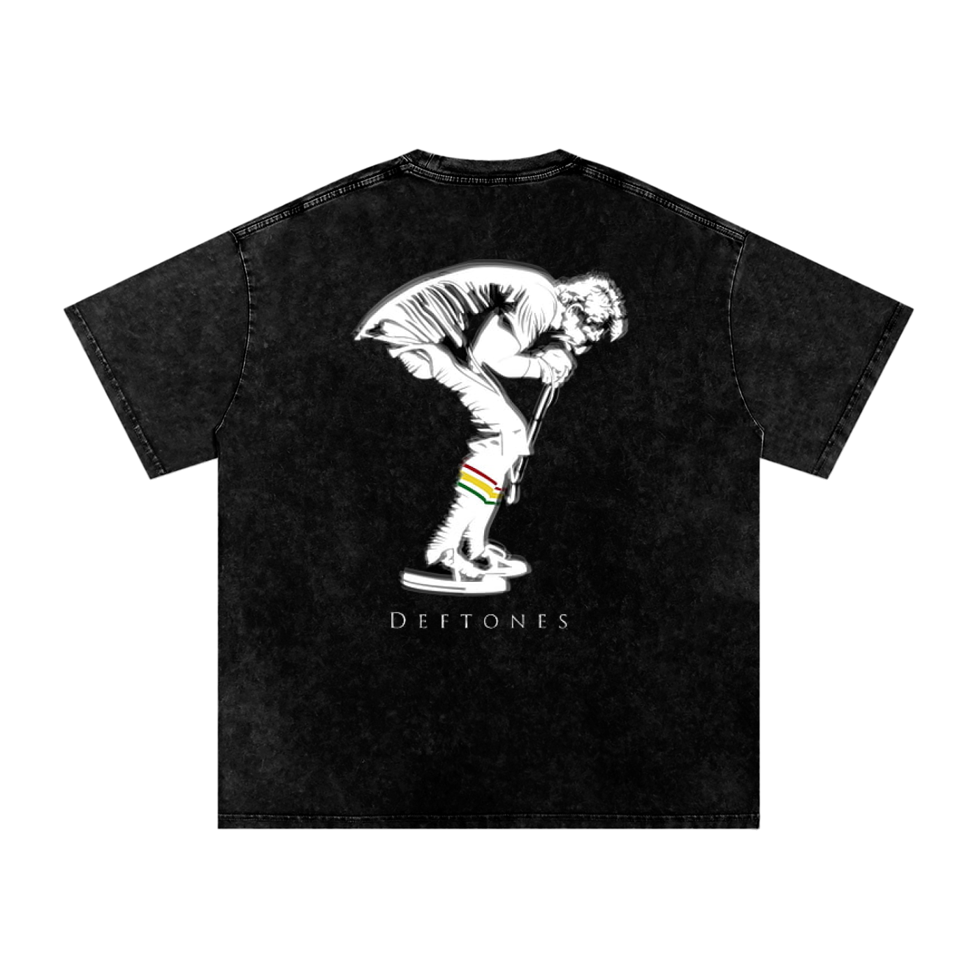 Deftones Acid Wash Oversize T-Shirt