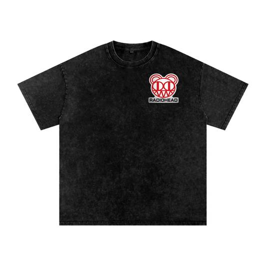 Radiohead Acid Wash Oversize T-Shirt