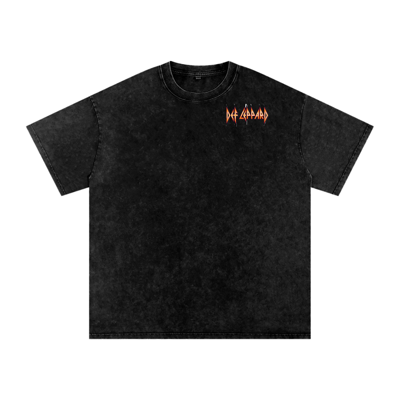 Def Leppard Acid Wash Oversize T-Shirt