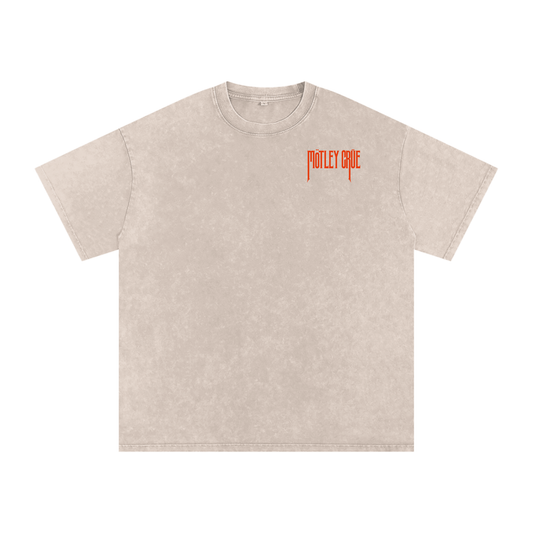Motley Crue Acid Wash Oversize T-Shirt