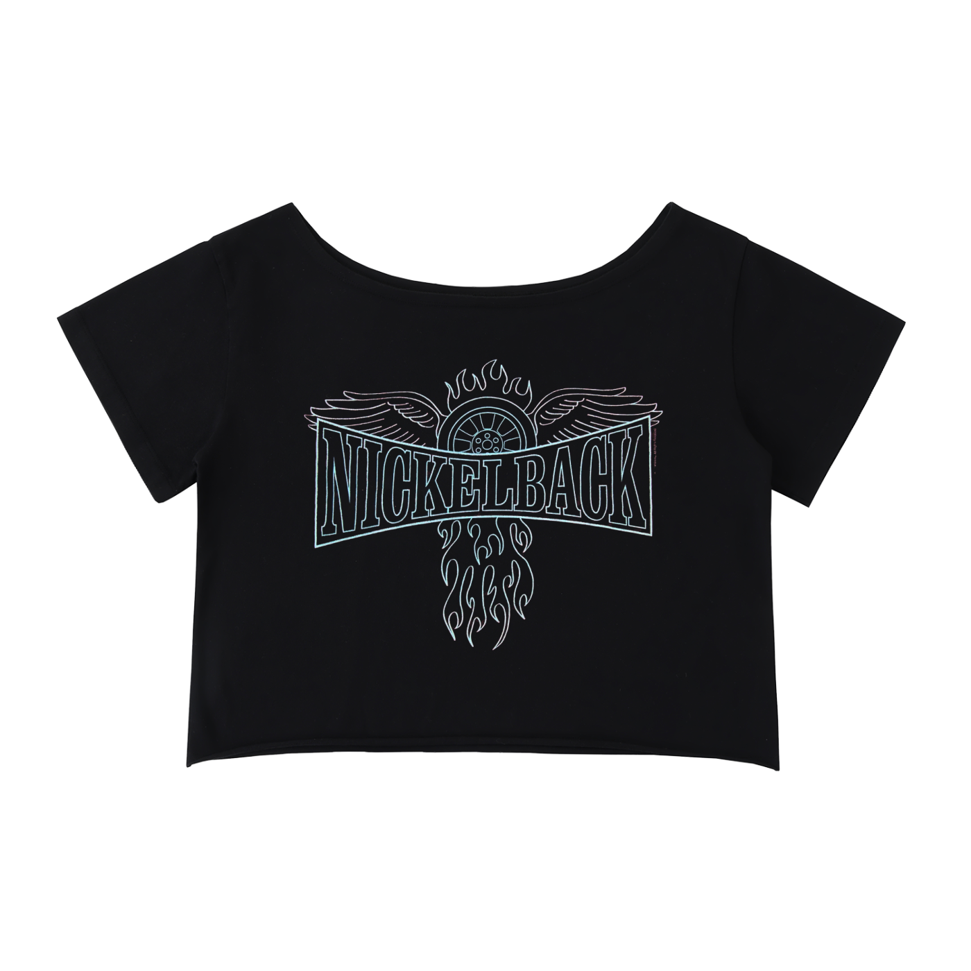 Nickelback Off-shoulder hem Crop top