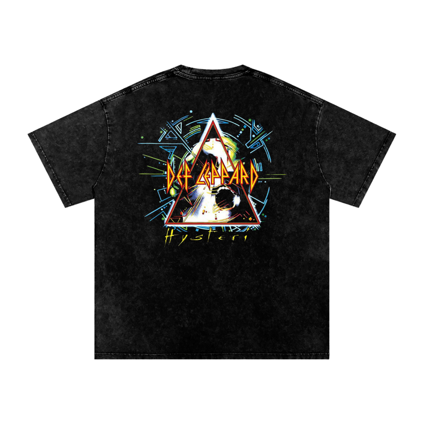 Def Leppard Acid Wash Oversize T-Shirt