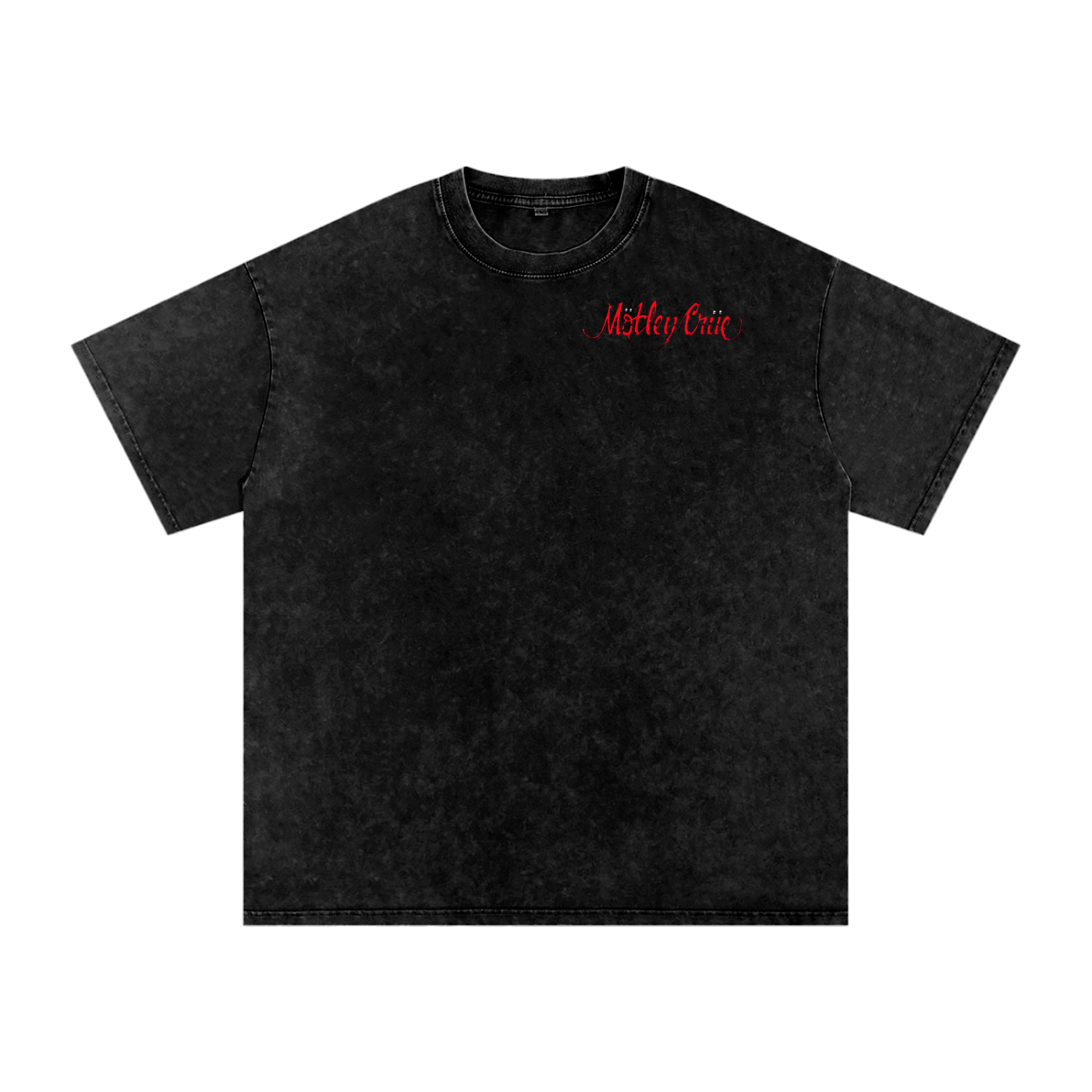 Motley Crue Acid Wash Oversize T-Shirt