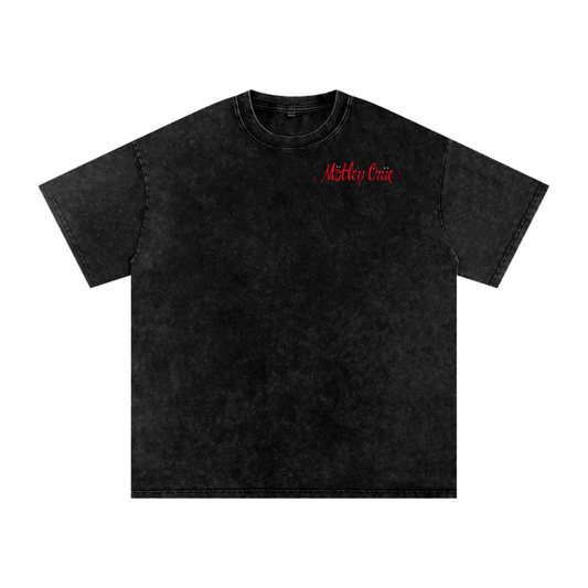 Motley Crue Acid Wash Oversize T-Shirt